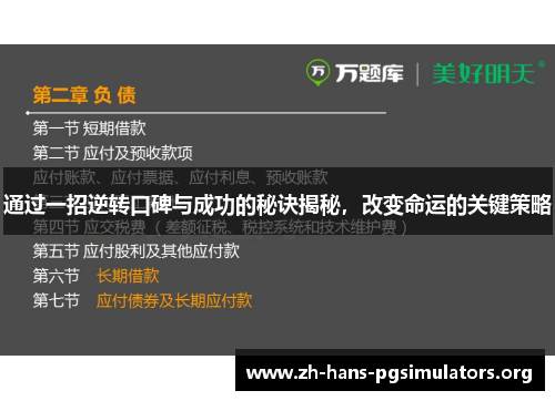 通过一招逆转口碑与成功的秘诀揭秘,改变命运的关键策略
