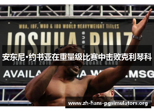 安东尼·约书亚在重量级比赛中击败克利琴科 安东尼·约书亚在重量级比赛中击败克利琴科